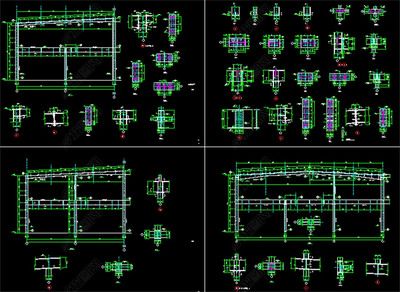 鋼結構廠房圖紙下載（鋼結構廠房cad圖紙下載）