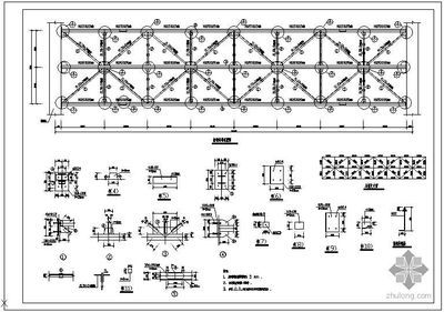 桁架施工圖集大全圖片（鋼結(jié)構(gòu)桁架圖集） 結(jié)構(gòu)工業(yè)裝備設(shè)計(jì) 第5張
